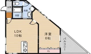 リーフジャルダン阪急石橋【3階】の間取り