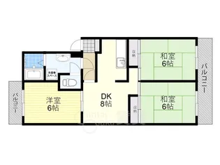 ヴィラNS-1【3階】の間取り