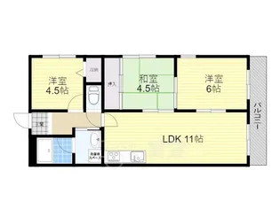 ジェンティールトータス【1階】の間取り