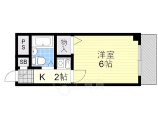 ロイヤルメゾン石橋【1階】の間取り