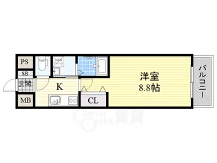 彩都シオン【4階】の間取り