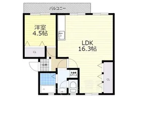 箕面粟生第二住宅9号棟【5階】の間取り