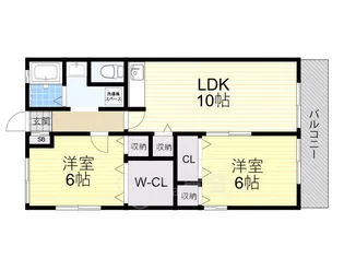 ステップハイツA棟【1階】の間取り