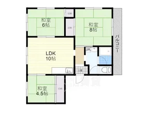 ハーメスミノオ【2階】の間取り