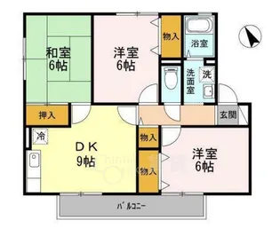 ソレーユ萩原B棟【2階】の間取り