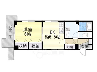 千里ハイツ【4階】の間取り