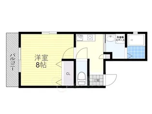 リアコート石橋2【2階】の間取り