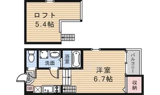 IMPERIAL RESIDENCE 八王寺【2階】の間取り