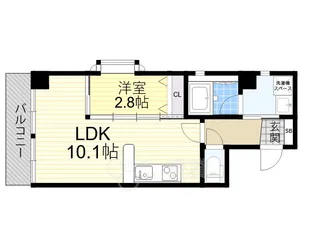 The Brilliant 尚【2階】の間取り