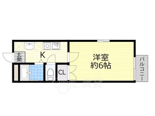 サイプレス豊中【1階】の間取り
