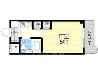 シティクレスト石橋【3階】の間取り