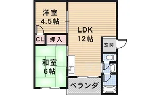 桜井ハイツ【4階】の間取り
