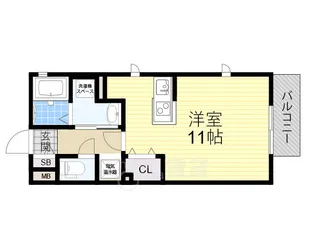 ペアムールB【2階】の間取り