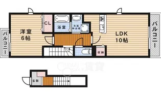 サニーコート【2階】の間取り