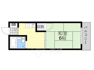 天神コーポ【3階】の間取り