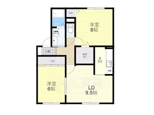 ブリックコート【1階】の間取り