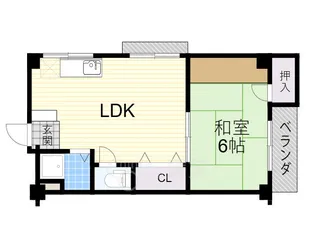 穂積マンション1号館【2階】の間取り