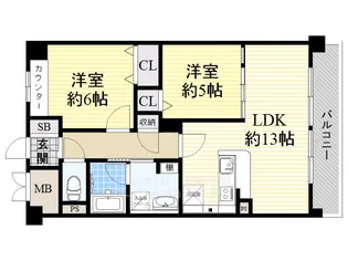 ネオソレイユ【2階】の間取り