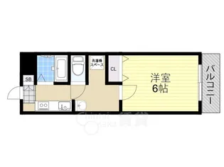 シャレード牧落Ⅲ【4階】の間取り