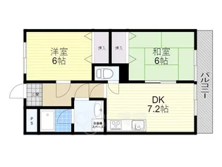 服部マンション【1階】の間取り