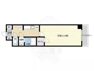 アーバンヴュー横山【401号室】の間取り