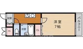 ウィン蛍池【2階】の間取り