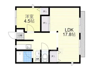 ラプラーニュ参番館【2階】の間取り