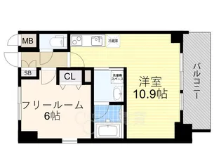 S-RESIDENCE江坂【4階】の間取り