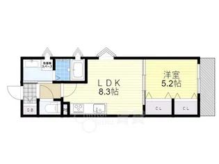 ラモーナ豊南町南【1階】の間取り