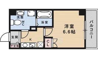 ウインズコート石橋【6階】の間取り
