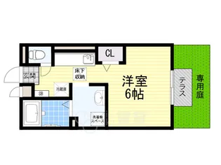 メルベーユ箕面2【1階】の間取り
