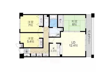 ステイツ豊中曽根東町【6階】の間取り