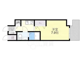 ヴェリテ三国【4階】の間取り