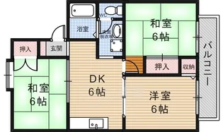 ジュンハイツ【2階】の間取り