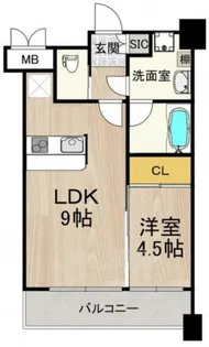 プレジオ緑地公園【7階】の間取り