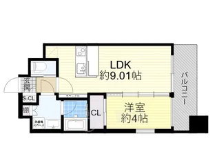 プレジオ緑地公園【10階】の間取り