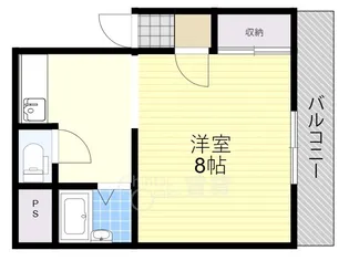 リバーサイド石橋【3階】の間取り
