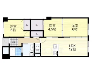 パークアヴェニュー緑地【2階】の間取り