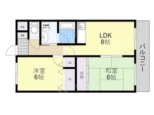 サンライズマンション【3階】の間取り