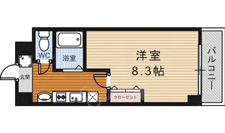 シャンヴェルジェ豊中1【2階】の間取り