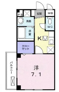 ラ・グラシア【1階】の間取り