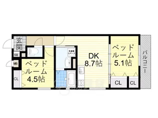 ラモーナ庄内栄町【3階】の間取り