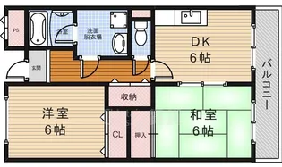 ローレル蛍池【3階】の間取り