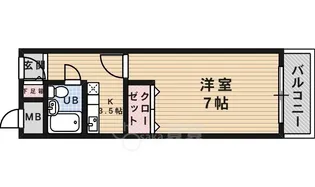 ルーブルハイツ【1階】の間取り