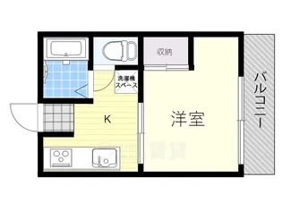 大阪府箕面市箕面4丁目【アパート】の間取り