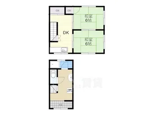 大阪府豊中市浜2丁目【一戸建】の間取り