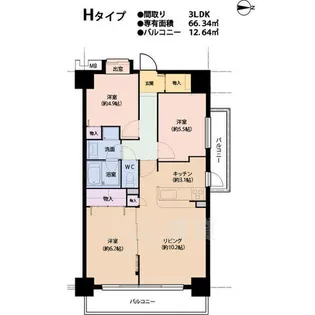 グランフォルク豊中【2階】の間取り