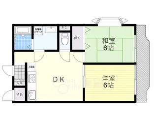 緑丘パイナス【1階】の間取り