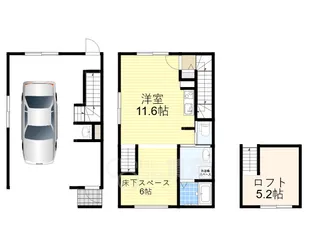 大阪府茨木市豊川2丁目【テラスハウス】の間取り