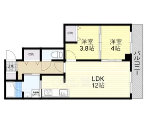 ノーブル上野坂【3階】の間取り